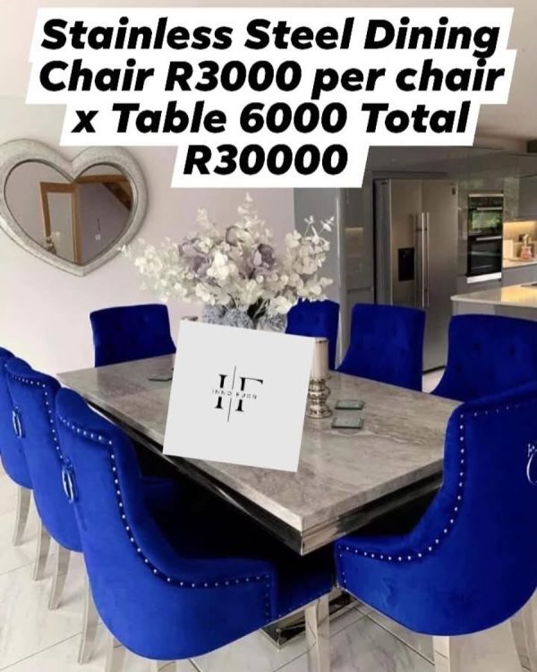 Stainless Steel Dining Table Set