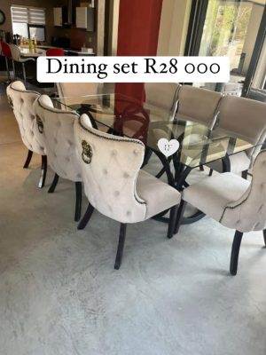 Glass Dining Table Set