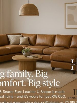 8 Seater Euro U Shaped Leather Couch