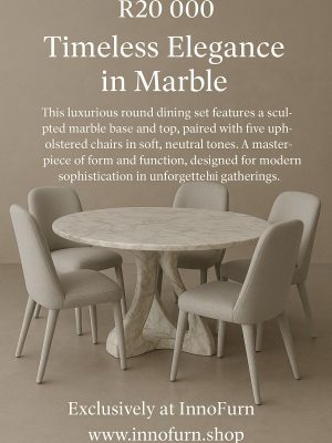 Round Marble Dining Table (1 piece)