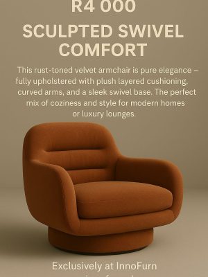 Sculpted Swivel Armchair