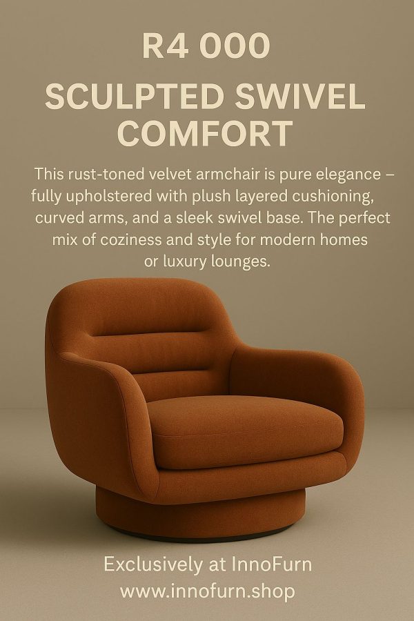 Sculpted Swivel Armchair