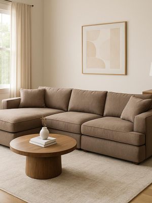 L-Shaped Sectional Couch (3-Seater + Chaise)