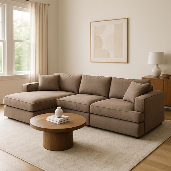 L-Shaped Sectional Couch (3-Seater + Chaise)