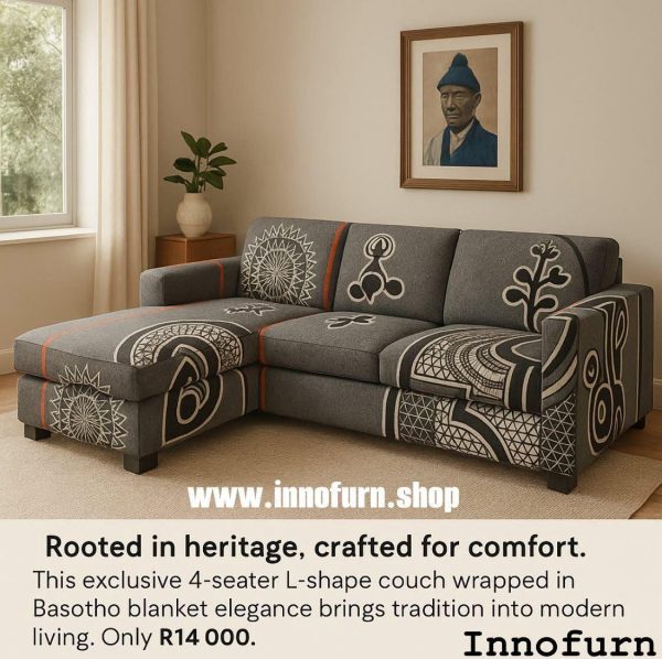 L Shaped Basotho Couch