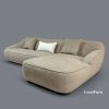 Contemporary Curved L-Shape Sofa
