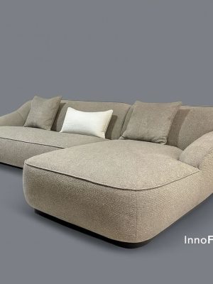 Contemporary Curved L-Shape Sofa