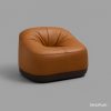 Modern Cccasional chair in premium Euro leather.