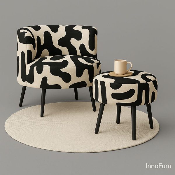 Accent chair and Ottoman set