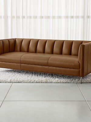 Sand Beige Channel Sofa