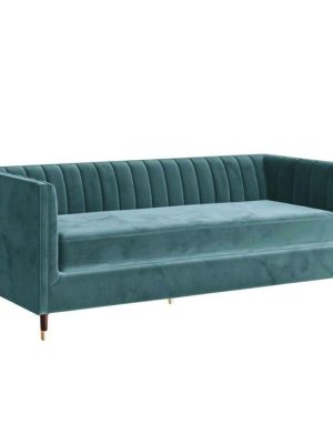 Emerald Green Velvet Sofa