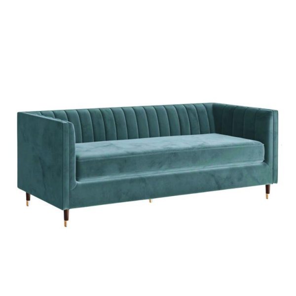 Emerald Green Velvet Sofa