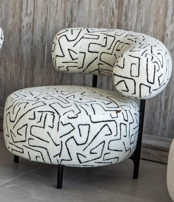 Abstract Pattern Accent Chair