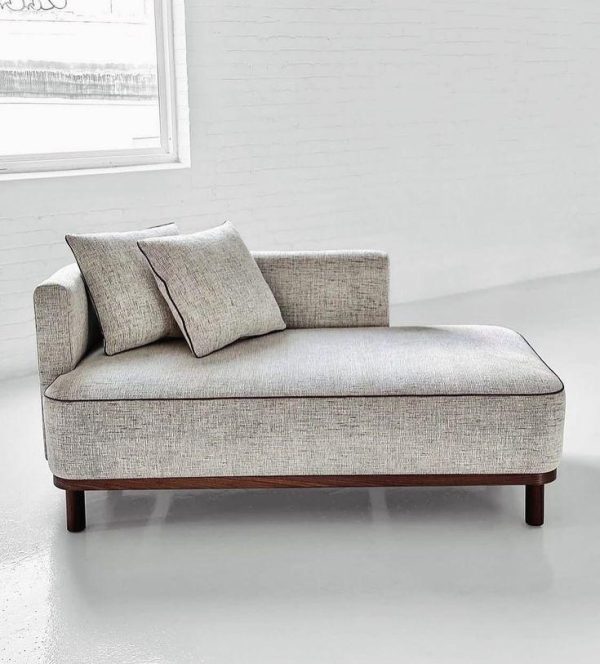 Nordic Grey Chaise Lounge