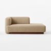 Sand Bouclé Chaise Lounge